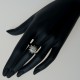 Ring with Zirconia Engagement "Heavenly flower"-2
