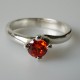 Ring with orange, red Zirconia Ž125-4