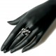 Ring with black Zirconia Ž075-2