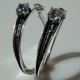 Earrings Hoop with Zircon Original A734-7