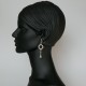 Earrings are long playful hemispheres-2