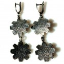 Earrings two snowflakes ATeam