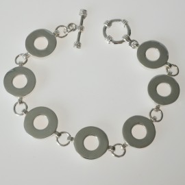 Bracelet white castors