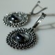 Earrings with Hematite-3