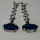 Earrings with blue Zirconia -4