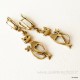 Brass earrings "Cats" ŽA269-2