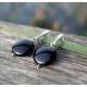 Earrings "Clips with Round Onyx"-3