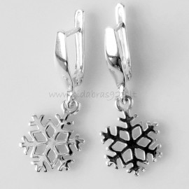 Earrings Snowflakes Christmas gift