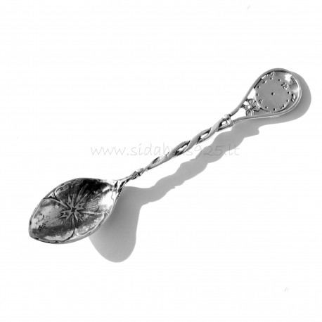Spoon round handle with clock