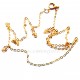 Brass chain gold plated-1