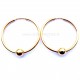Earrings gold plated with bubble "Gabija ARA -2.5 cm"-1