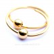 Earrings gold plated with bubble "Gabija ARA -2.5 cm"-2