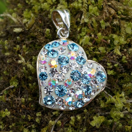 Pendant with Swarovski "Heart" 2