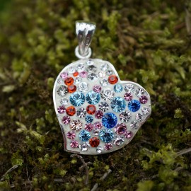 Pendant with Swarovski "Heart" 1