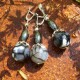 Unique jewelry - set with Agate and Hematite-1