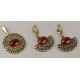 Brass earrings with Carnelian ŽA-4