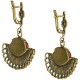 Brass earrings with Carnelian ŽA-2