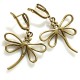 Brass earrings "Dragonfly" ŽA568-5