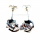 Earrings with white Zircon-2