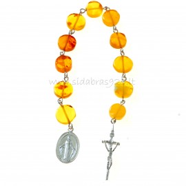 Exclusive Rosaries Tenner with Amber