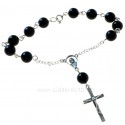 Rosaries on hand with onyx RRHE