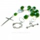 Rosaries on hand with green cat eye stones-5