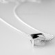 Chain "Tiny with a minimalist square pendant" G-03-1