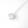Chain "Tiny with a minimalist square pendant" G-03