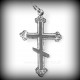 Pendant Russian Orthodox Hexagonal Cross-1