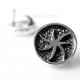 Earrings with English clasp "Stars in a circle" -5
