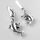 Earrings with an English clasp Dolphins-2