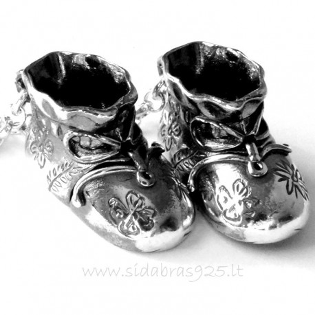 Christening shoes with space for the first tooth