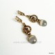 Brass earrings ŽA521-2