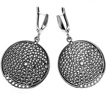 Earrings large round A701