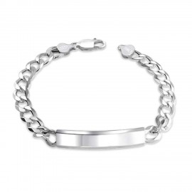 Chain "Italian bracelet with wide plate" 21 cm 3