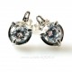 Earrings with Zirconium 6 mm in diameter-1