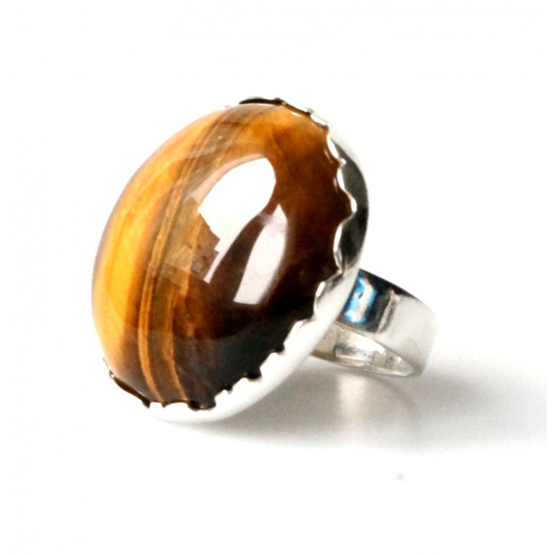 Azrael Tiger Eye Ring