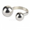 Ring for all sizes with a shiny surface "Two Bubbles"