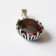 Pendant with burgundy Zirconium P122-BO-2