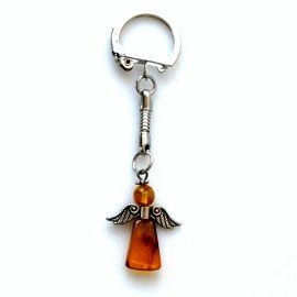 Keychain with amber "Angel"