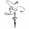 Silver set - Cross of the Pope of Rome for Baptism and First Communion