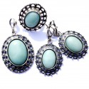 Set with Amazonites A535P539