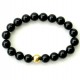 Men's bracelet with Onyx and golden bubble-1