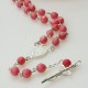 Rosaries with pink Corals RK-3