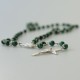 Rosaries with small Malachite stones RKM-8