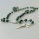 Rosaries with small Malachite stones RKM-7