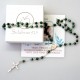 Rosaries with small Malachite stones RKM-4