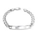 Chain "Italian bracelet with plate"-1