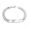 Chain "Italian bracelet with wide plate" 22 cm 3