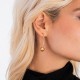 Gold-plated silver earrings "Aphrodite's bubble"-4